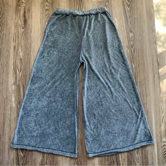 Free People Make It Maxi Wide Leg Terry Lounge Pants Gray  Size XS - Picture 4 of 16